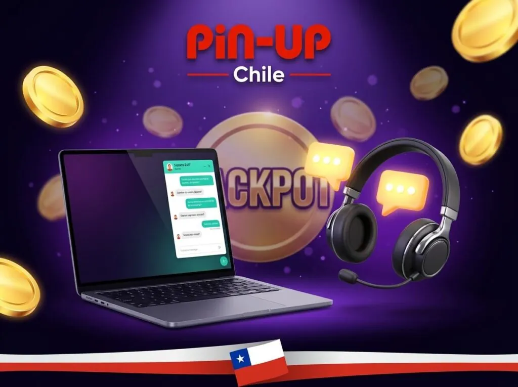 Contacta al soporte de Pin-Up Chile mediante chat para recibir asistencia rápida.